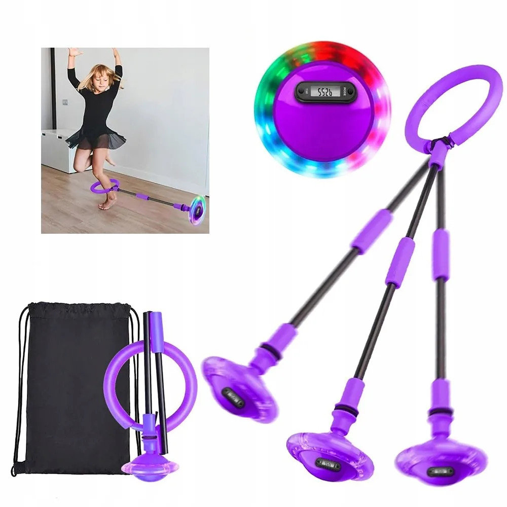 Leuchtendes Springseil mit Ball für einen Fuß, PVC-Knöchel-Springball, Schwingball, Eltern-Kind-Spiele, Reaktionstraining für Kinder