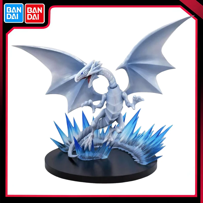 Bandai Original SK JAPAN Yu-Gi-Oh! Duel Monsters Blue-Eyes White Dragon 18cm Action Figure PVC Collection Model Ornament Toys