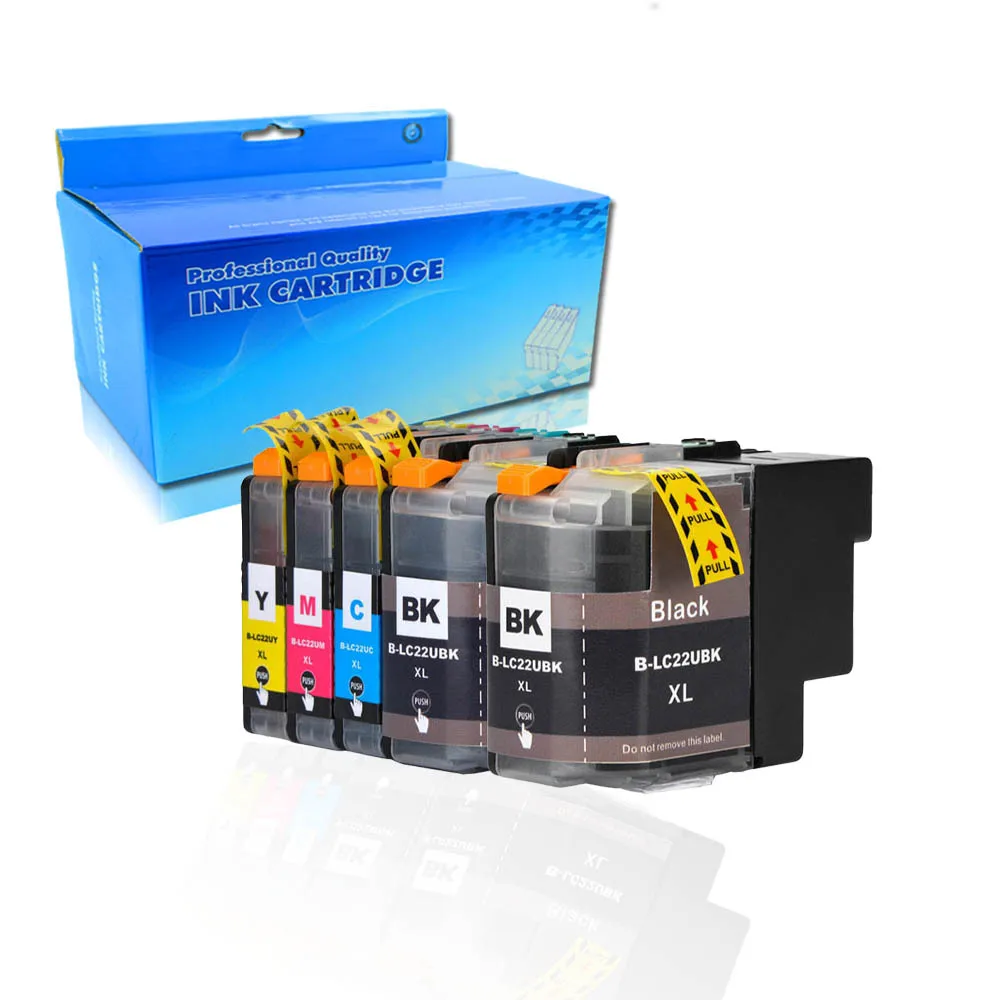 For Brother LC22UXL 22UXL LC22U Full Ink Cartridge BK/C/M/Y Compatible For Brother DCP-J785DW MFC-J985DW Printer