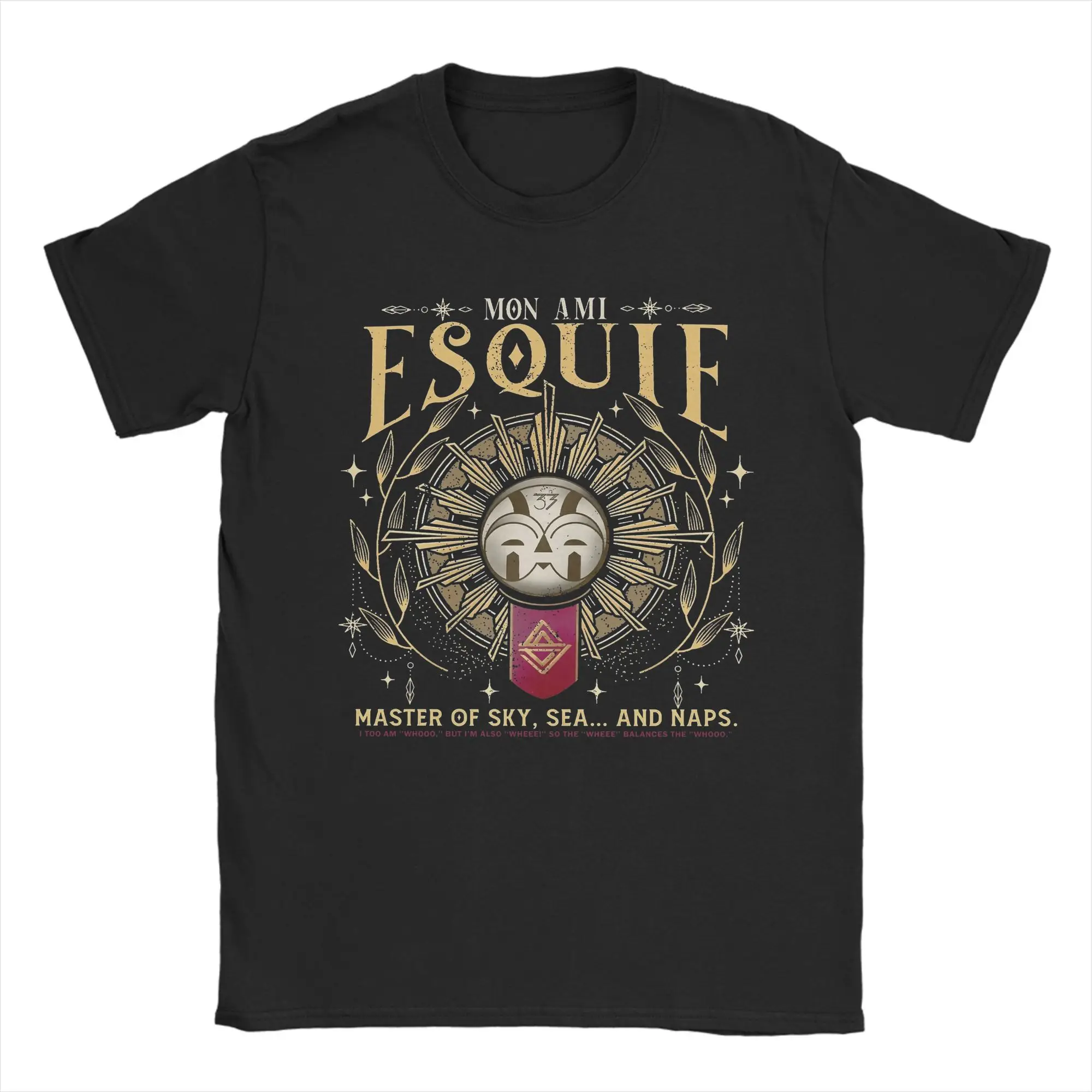 Esquie Clair Obscur Expedition 33 Quotes T-Shirt Men Game 100_ Cotton Tees Round Neck Short Sleeve Oversized T Shirt Present