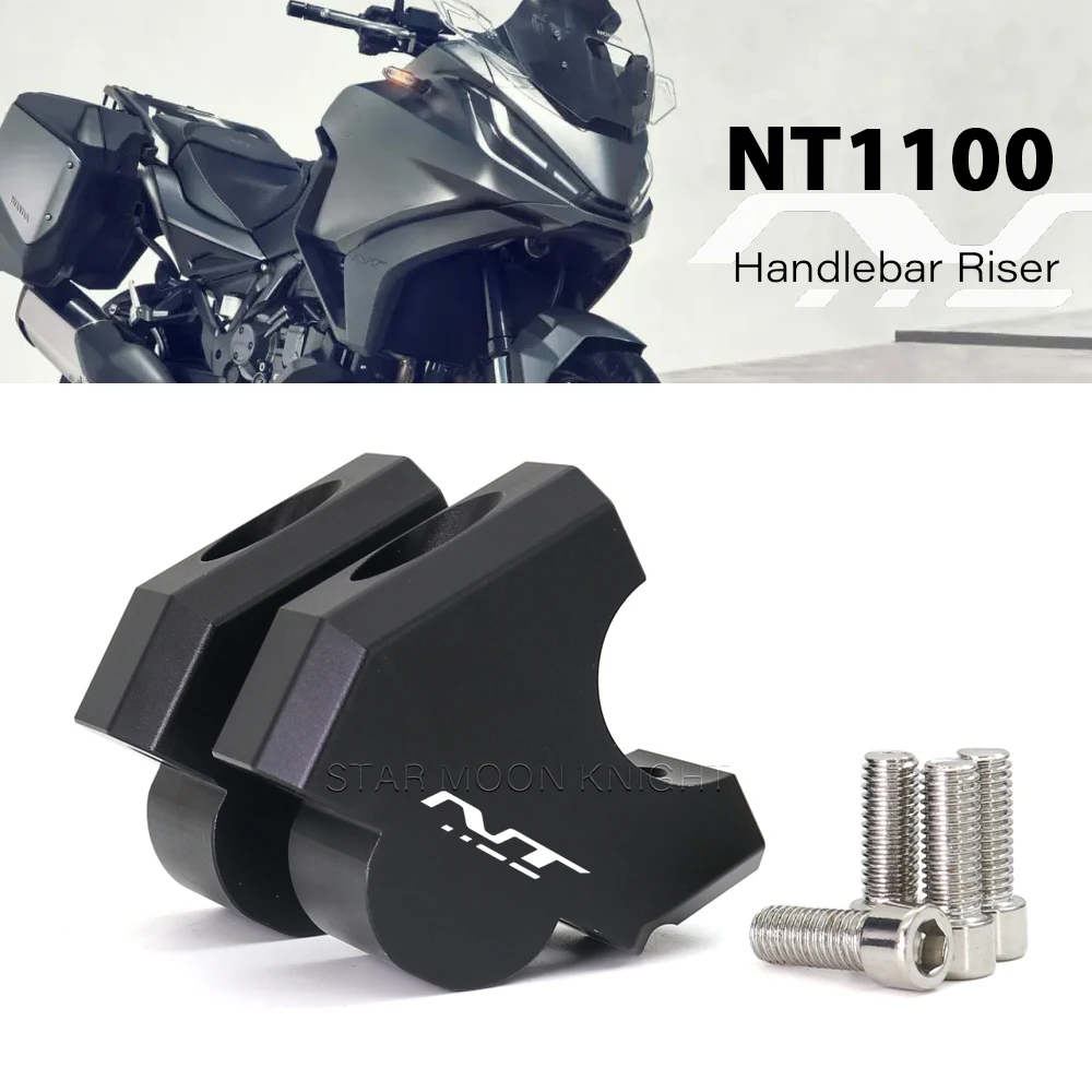 Motorcycle Handlebar Riser Clamp For NT 1100 NT1100 2022 2023 2024 Accessories Handle Bar CNC Aluminum Lift Mount