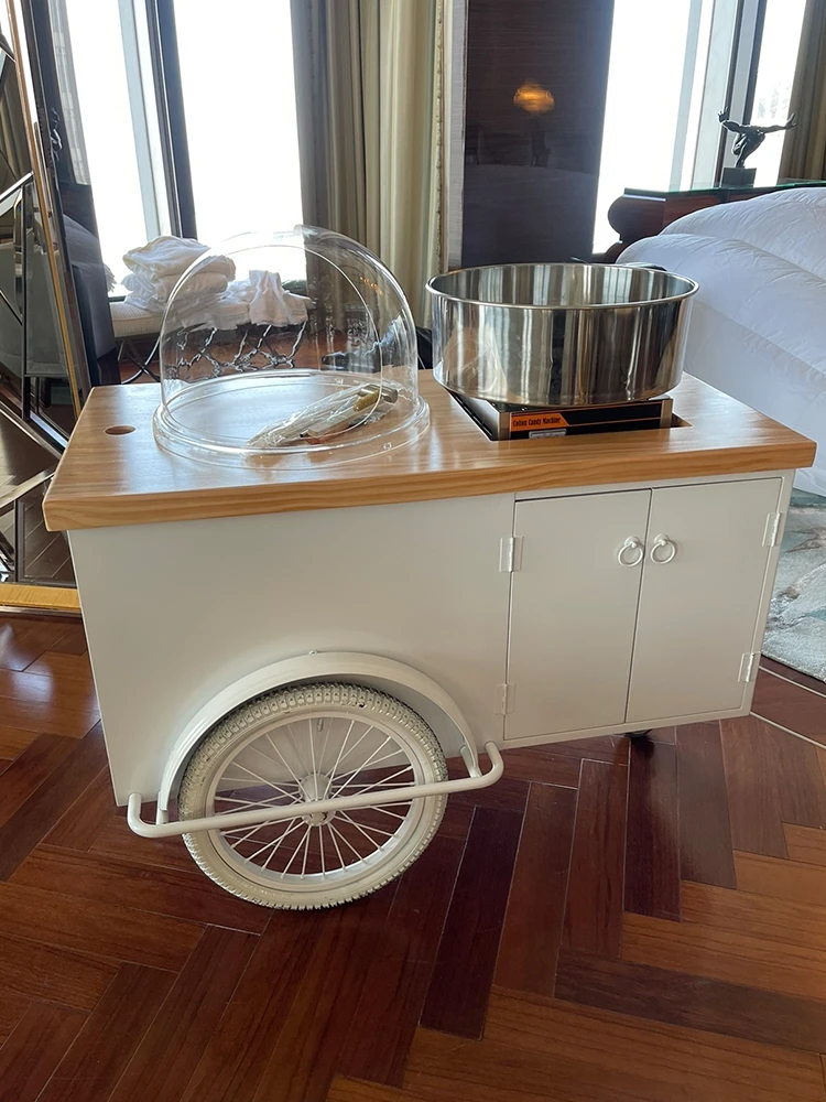 عربة كشك جديدة، سيارة إفطار فندقية متحركة تجارية، شاحنة خبز من الخشب الصلب، سيارة شاي حليب القهوة