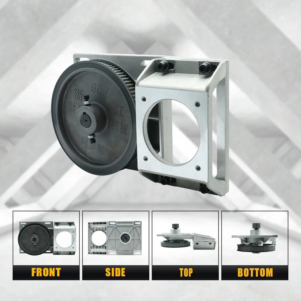 HLTNC Gear Box Ratio 5:1 Gearbox Straight Helical Teeth Gearbox 1.25 1.5 2 Module Synchronous Wheel Reducer Box for Rack for Cnc