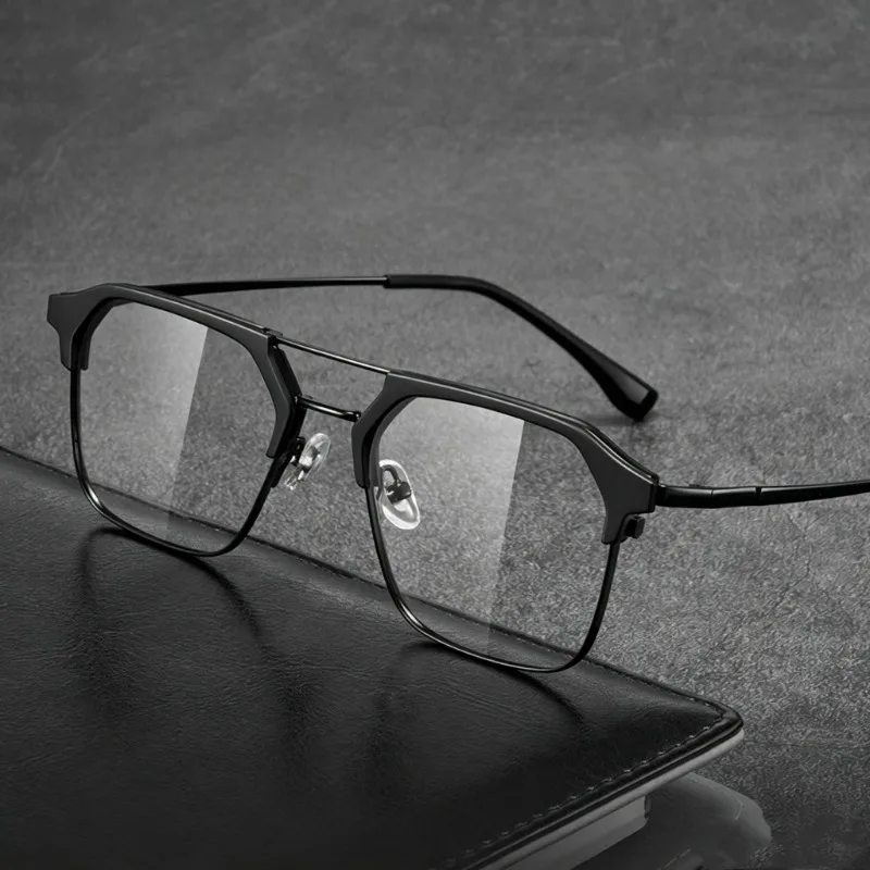 Luxury Brand Square Black Frame Myopia Glasses Anti-blue Light Women Men Near Sight Eyeglasses Unisex Goggles Diopters 0 To -4.0