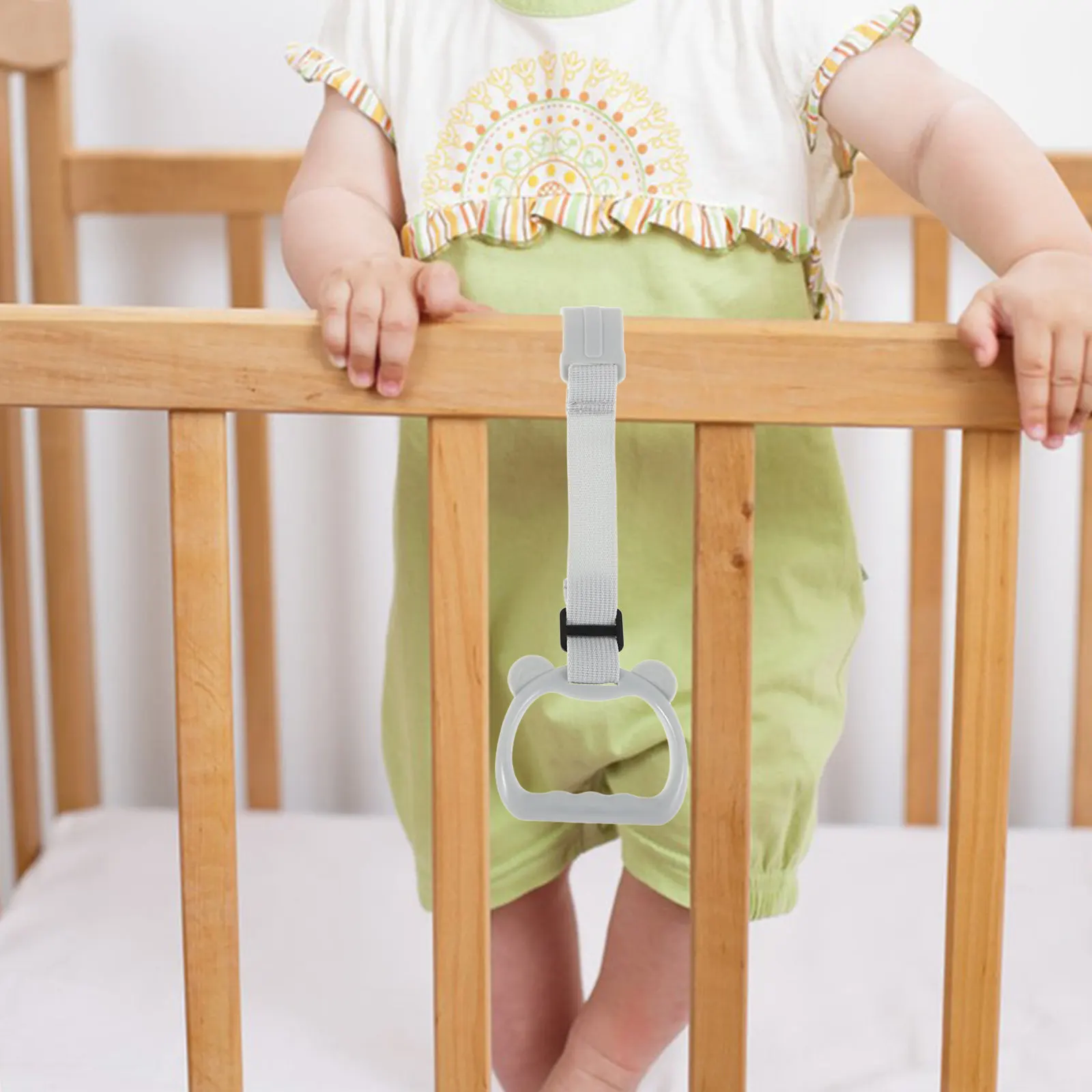 1Pair Infant Standing Training Rings Baby Walking Support Rings Toddler Pull Up Exercise Tools for Playpen Crib Nursery Motor