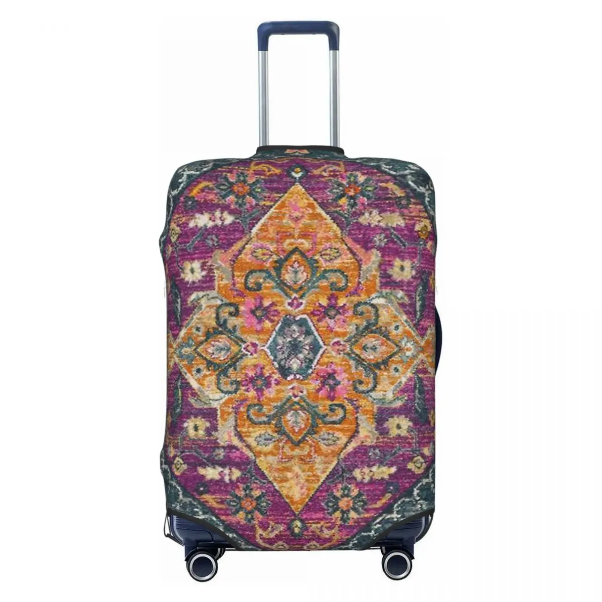 Oriental Rug Print Luggage Protective Dust Covers Elastic Waterproof 18-32inch Suitcase Cover Travel Accessories