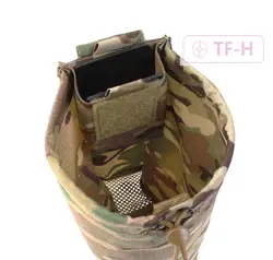 Tactical Single 5.56 Mag Magazine Bag Insert Clip combination Recycling Bag Belt Drop Dump Accessory Storage Pouch Unfolded