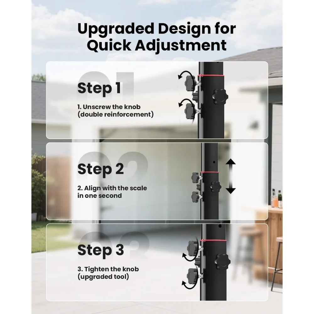 Portería de baloncesto ajustable para exteriores de 10 pies con tablero inastillable de 44 pulgadas y funciones de ajuste de altura