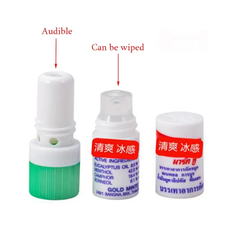 Thai Nose Inhaler Peppermint Oil Cool Asthma Oil Nasal Drainage Refreshing Students Anti-Snoring Cool Oil Eight Cents Tube T3C11