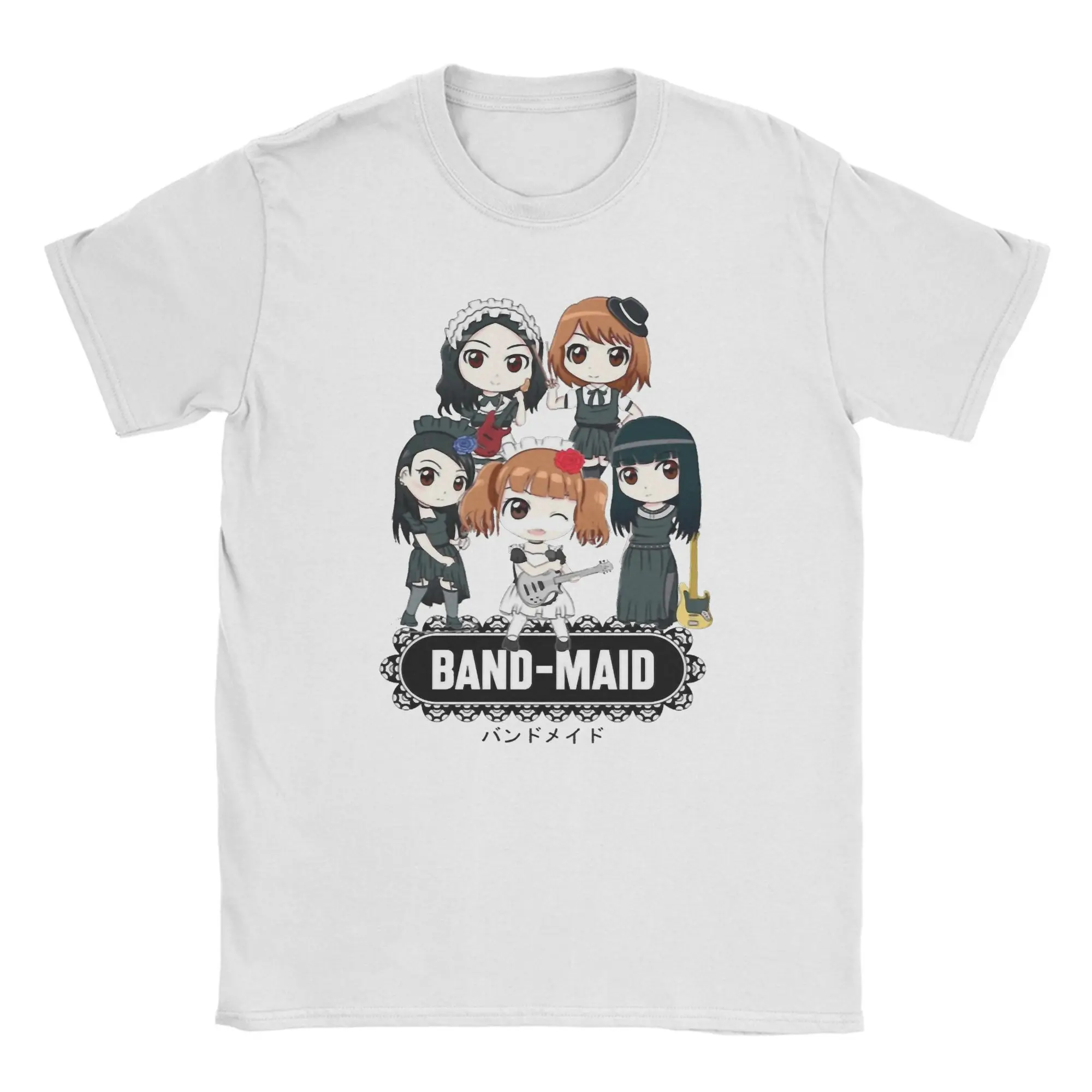 

Mens T Shirt Music Retro Band Maid T-Shirts Popular Summer Tee Shirt Street Style Print 100 Cotton Clothes Birthday Present