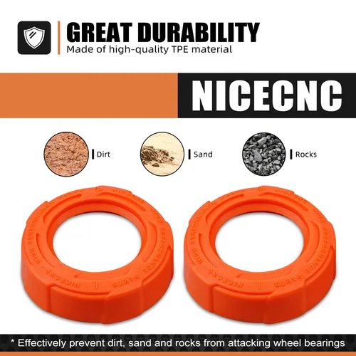 Imagen 2 del producto Para KTM EXC 300 EXCF 350 para Husqvarna TE 300 FE450 2017-2024 para GasGas EC 300 2021-2024 tapa protectora de cojinete de rueda delantera trasera