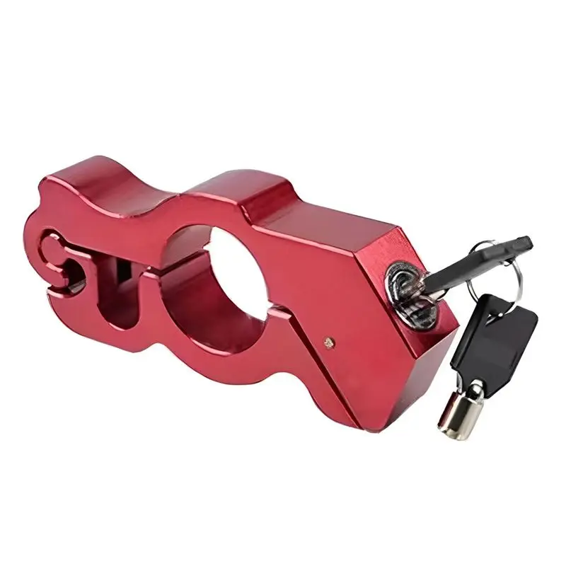 

Superior-Motorcycle Lock, Handlebar Lock With 2 Keys, Anti Theft Motorcycle Brake Lock Parts For Motorcycle Bike ATV Scooter - R