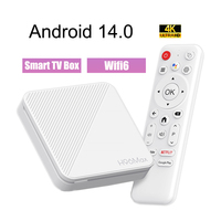 Smart TV Box H96 MAX H313 Android 14 Wifi6 Set Top Box Remote Control 4K Voice Assistant Media Player TV Box 2GB 8GB 16GB