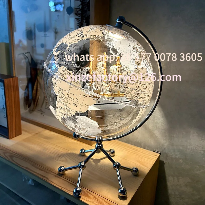 

Customizable Sailing Globe Ornament Living Room Entrance Study Office Desktop Simple Ornament
