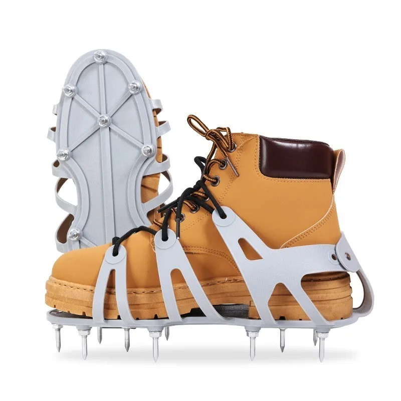 Integrated Spiked Shoes, for Cement Self-leveling Construction & Lawn Aeration, Easy Wear Flooring & Garden Tool