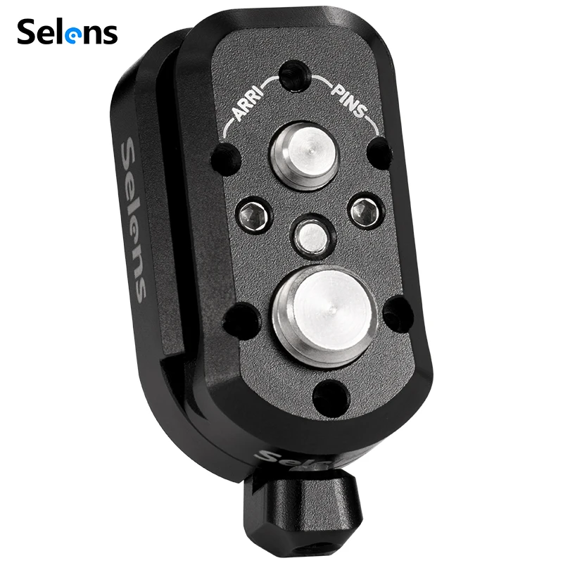 Комплект для быстрой установки Selens Al Alloy Q Lock Mini с несколькими позиционирующими отверстиями 1/4, 3/8, ARRI, для удлинителей NATO, кейджей и Magic Arm