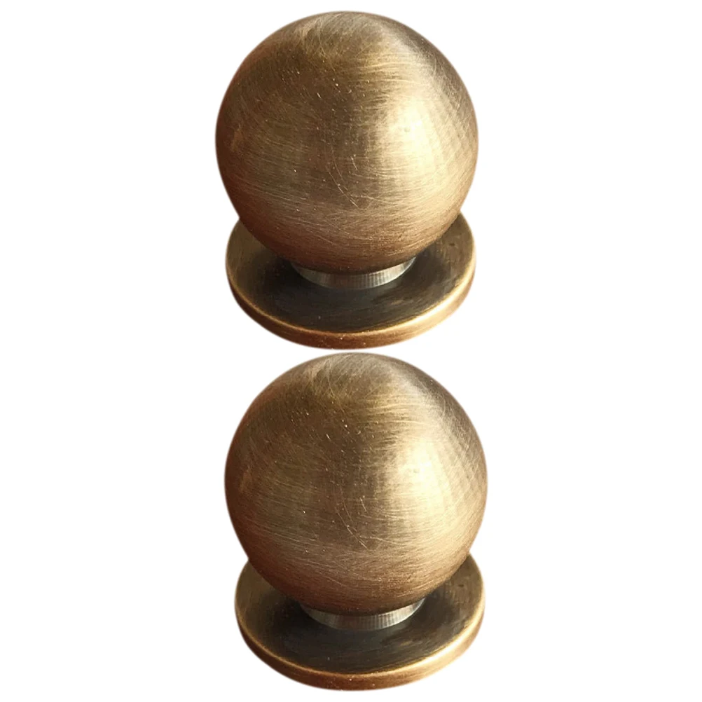 

2 Pcs Copper Handles Vintage Brass Drawer Wardrobe Pulls Furniture Hardware Metal Closet Door Knobs Easy Install Durability