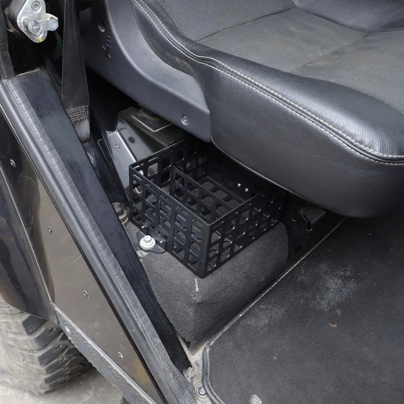 لاند روفر ديفندر 2024-2018 سبائك الألومنيوم سيارة الصف الثاني مقعد سلات تخزين على كلا الجانبين اكسسوارات السيارات الداخلية #6