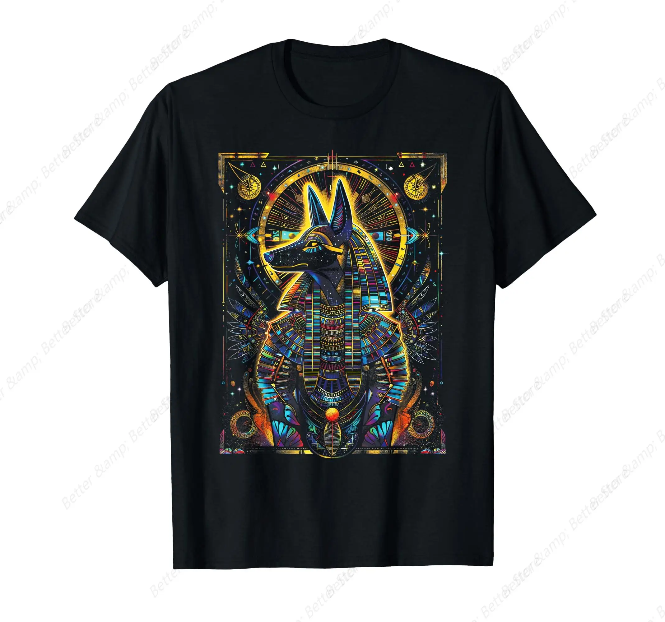 Egyptian Gods Anubis Ra Godly Transformation T-Shirt