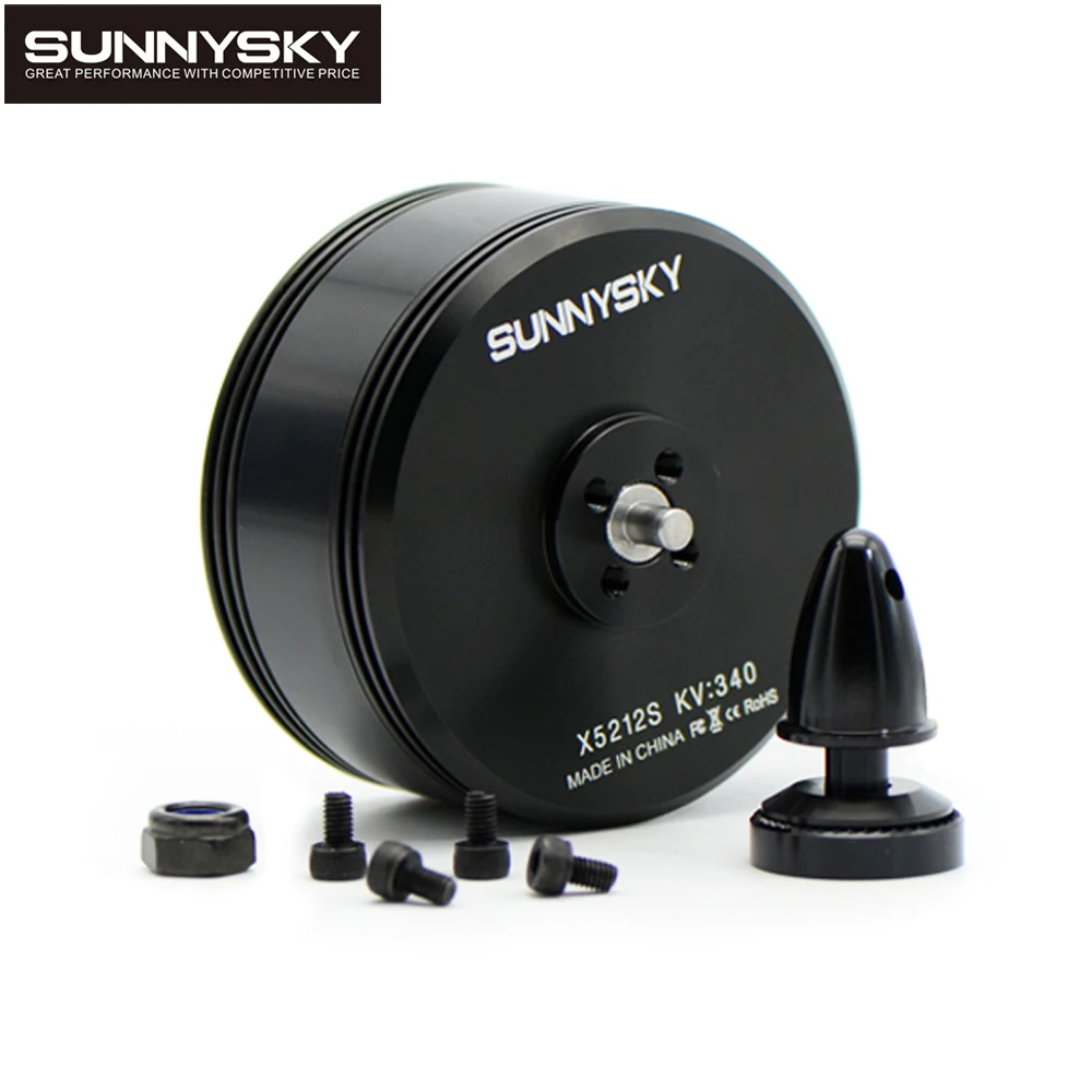 

Sunnysky X5212S KV280/ KV340 6S 4mm Shaft Brushless Motor Compatible 60A ESC For Multirotor Fixed-wing FPV Drone Accesories