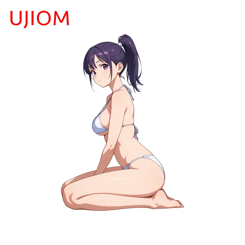 

UJIOM Anime Girl Kneel Posture NSFW Bikini Wall Sticker High Quality Scratch Proof Decal Suitable For Computer Case Decor