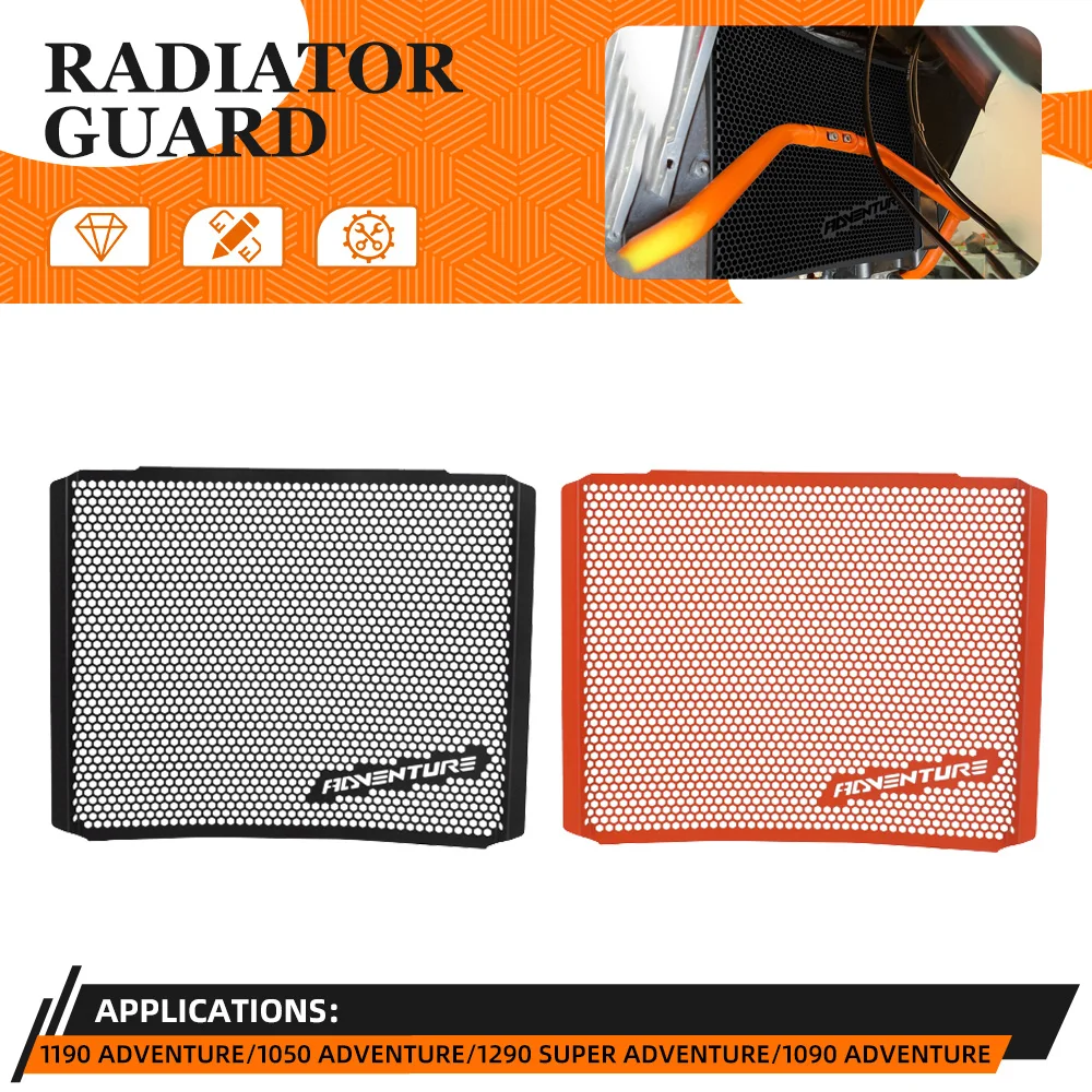 

For 1090 1050 1190 ADVENTURE R/L ABS 1290 SUPER ADVENTURE S/R/T Motorcycle Radiator Grille Guard Protector Grill Cover Protect
