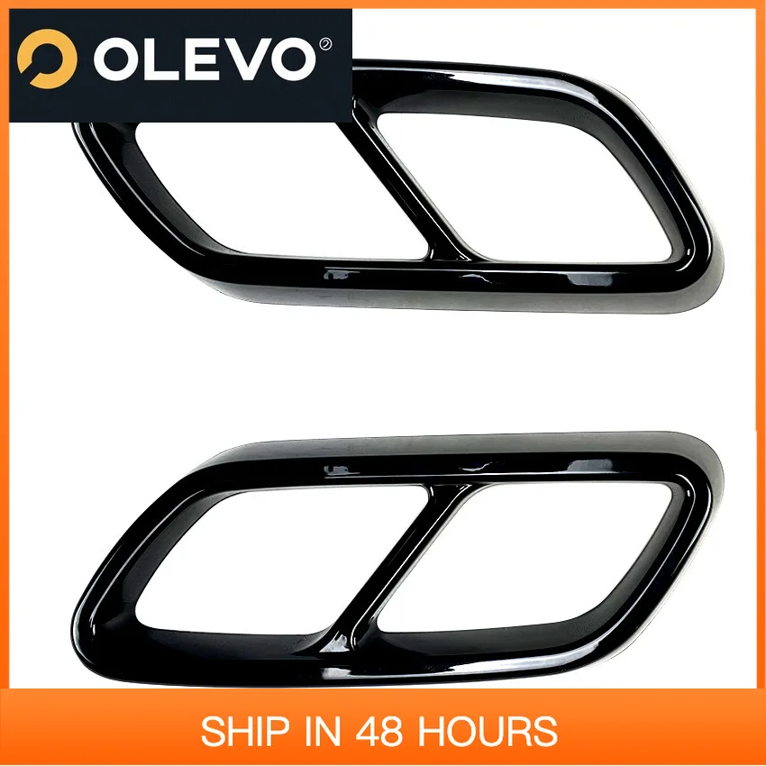 

Новинка для Mercedes Benz C-Class W206 C200 C260 C300 AMG 2022, декоративная рамка для выхлопных газов, автомобильная наклейка, модификация Accesso