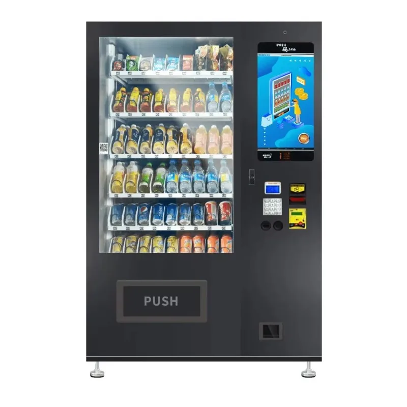 Touch Screen Vending Machine for Snacks Drinks and Convenience Products with Modern Self Service Operation