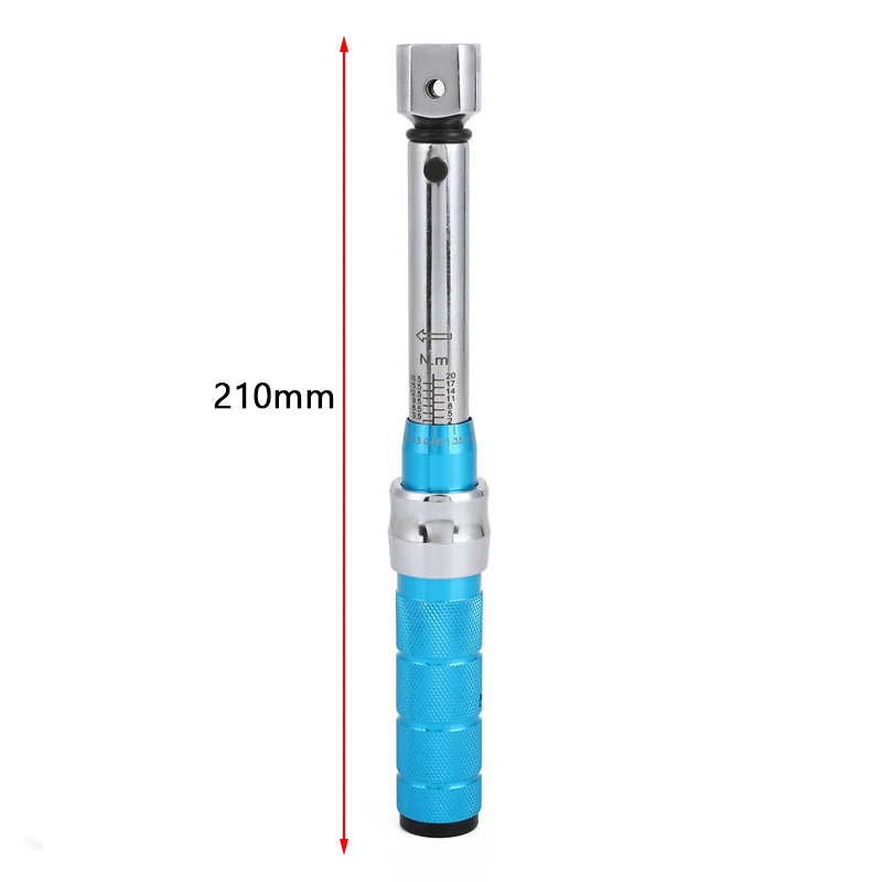 5-25N.M Torque Wrench and 0-30mm Interchangeable Head Square Drive Accuracy 4% Car Repair Maintanence Spanner Hand Tools