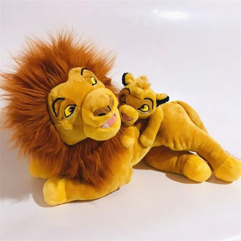 Disney śliczny król lew pluszowa lalka nadziewane miękkie lalki pluszowy film duży biały prezent dla dziecka zabawka