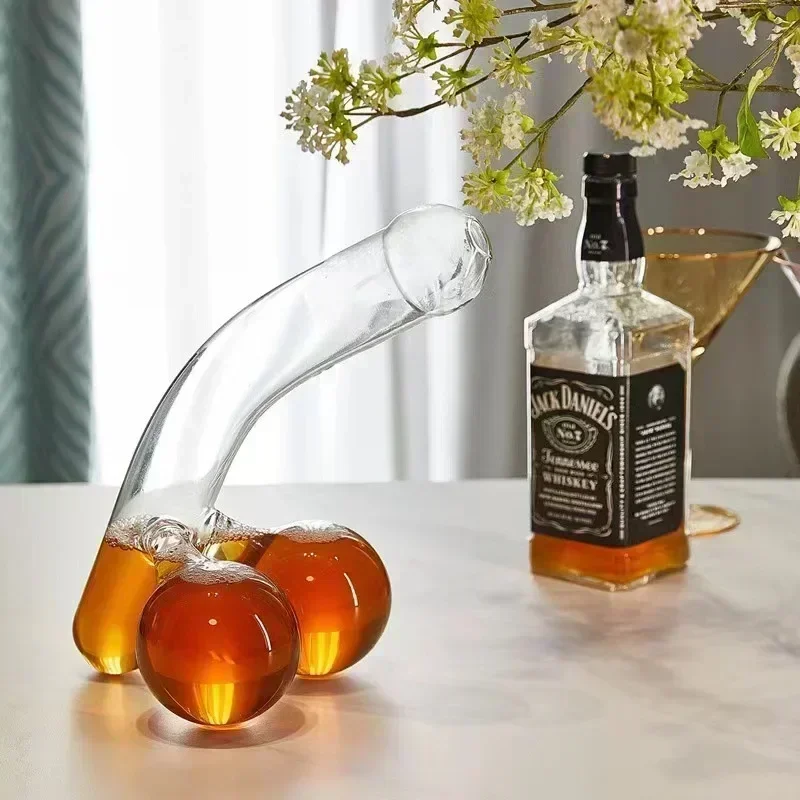 Decantador de Whisky único y divertido, contenedor decantador de licor de vino, dispensador de Vodka, bebidas y cerveza, Accesorios de Vino