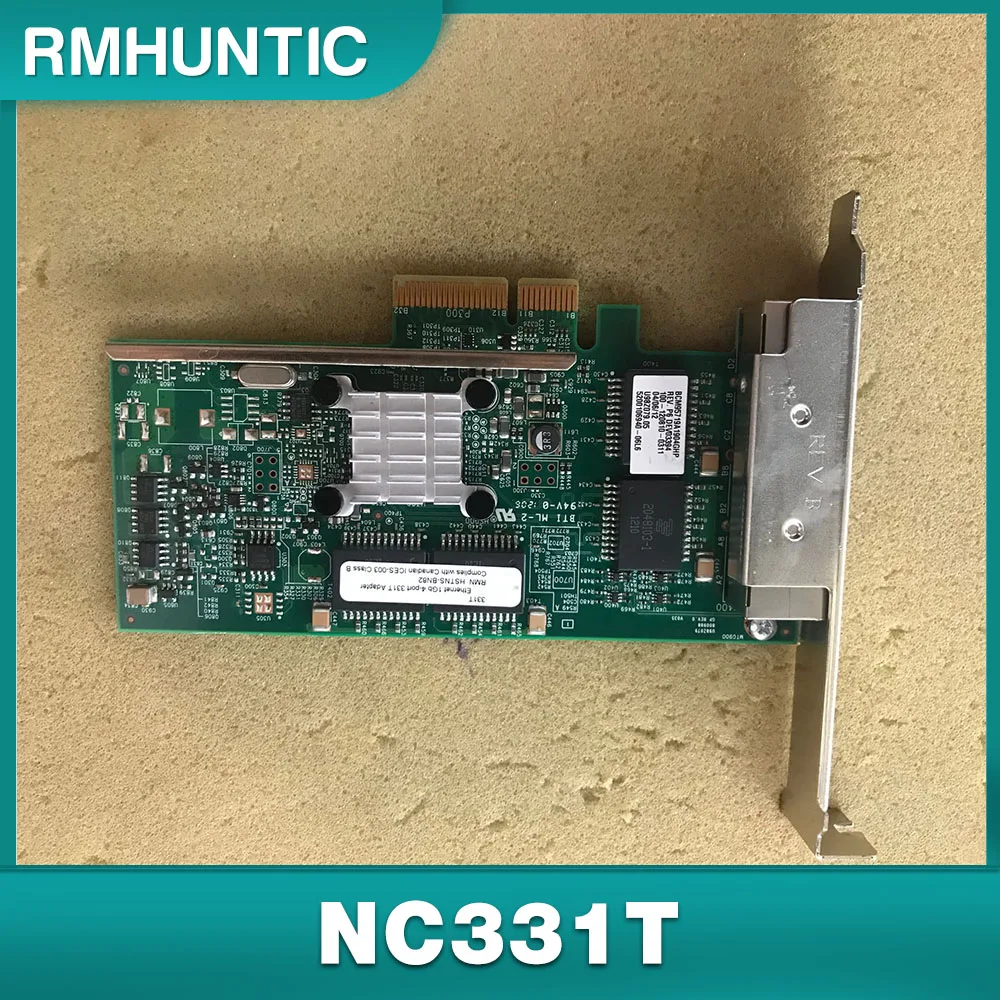 สำหรับ HP 4-พอร์ต Gigabit NIC 1GB 647592-001 649871-001 BCM5719 NC331T