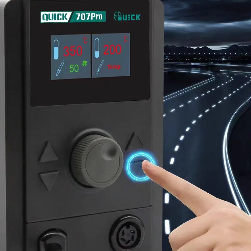 

QUICK 707 Pro цифровой экран с регулируемой температурой 800 Вт термофейн паяльник инструмент для ремонта