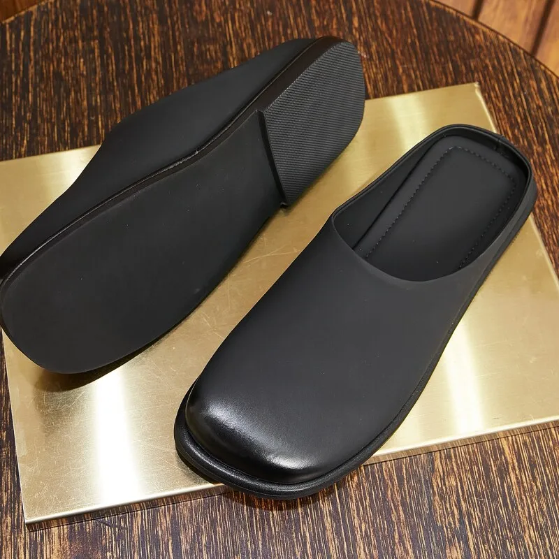 

European-style Slippers,Men's Closed-toe Beach Sandals, Casual Summer Footwear For Outdoor Wear, Niche Trendy Brand, Genui
