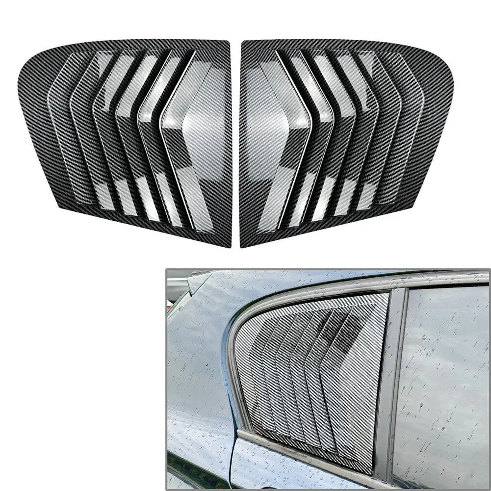 Car Side Window Spoiler Cover For Bmw F20 Hatchback 118i 120i 2011-2019 Rear Triangle Louver Air Splitter Window Sunshade Trim