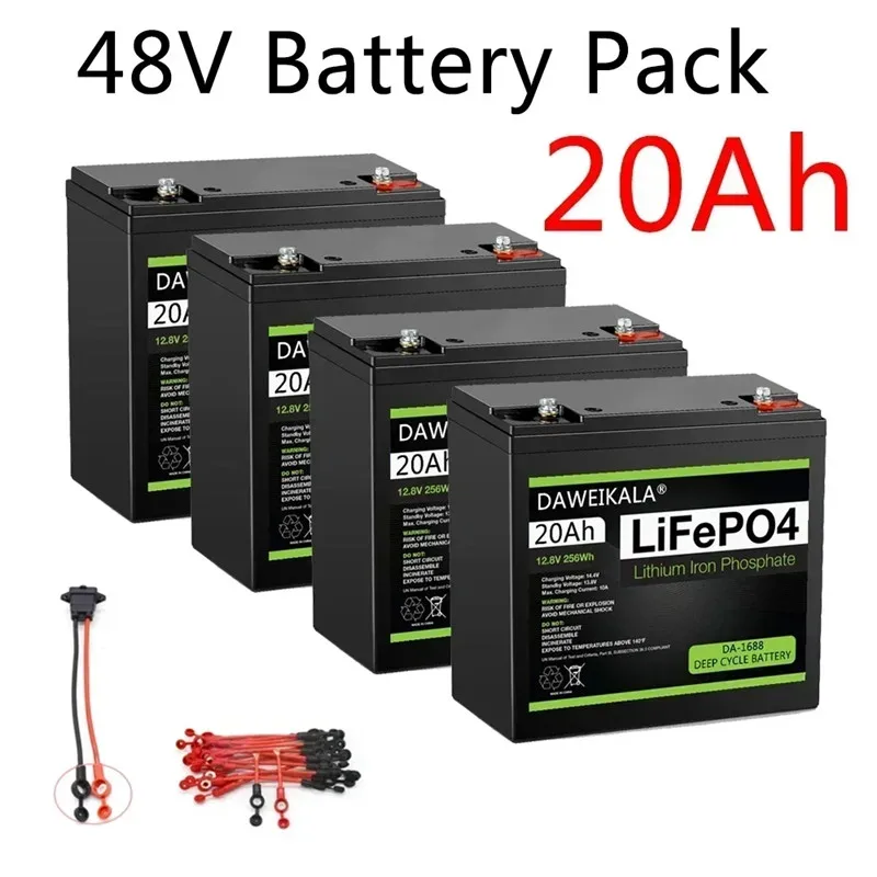 

12V 24V 36V 48v battery pack 20Ah lifepo4 battery Real capacity for electric bicycle ebike battery 48v electric scooter