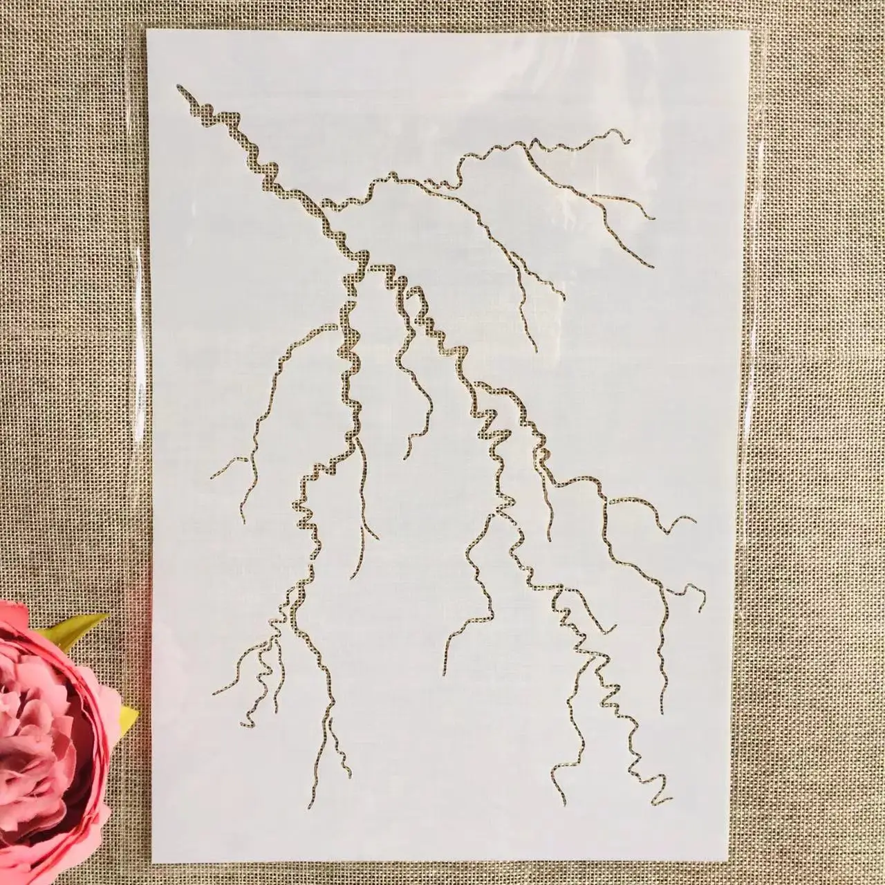 A4 29*21cm błyskawica rośliny korzeń DIY Layering szablony malowanie ścian kolorowanka szablony do albumu szablon do dekoracji