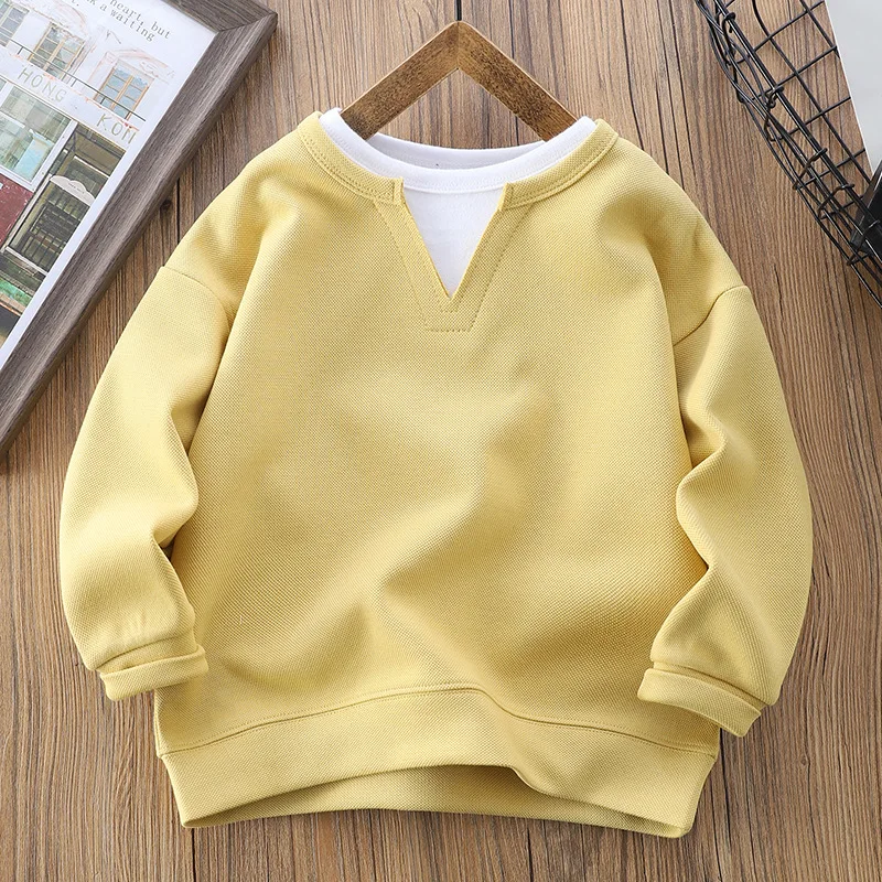 الأولاد عارضة البلوز المراهقين الخريف البلوز الأطفال الربيع جولة الرقبة البلوز الاطفال أزياء طويلة الأكمام الملابس جديد الصبي معاطف