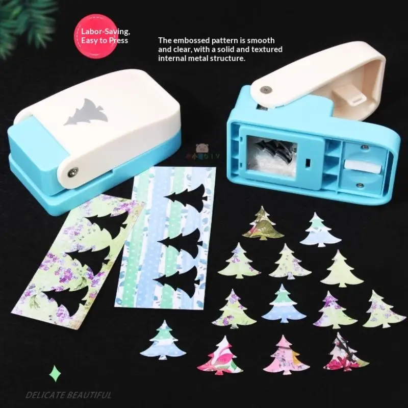 

Postage Stamp Shape Paper Punch, Lever Action Embosser for Scrapbooking, Cards & Journals