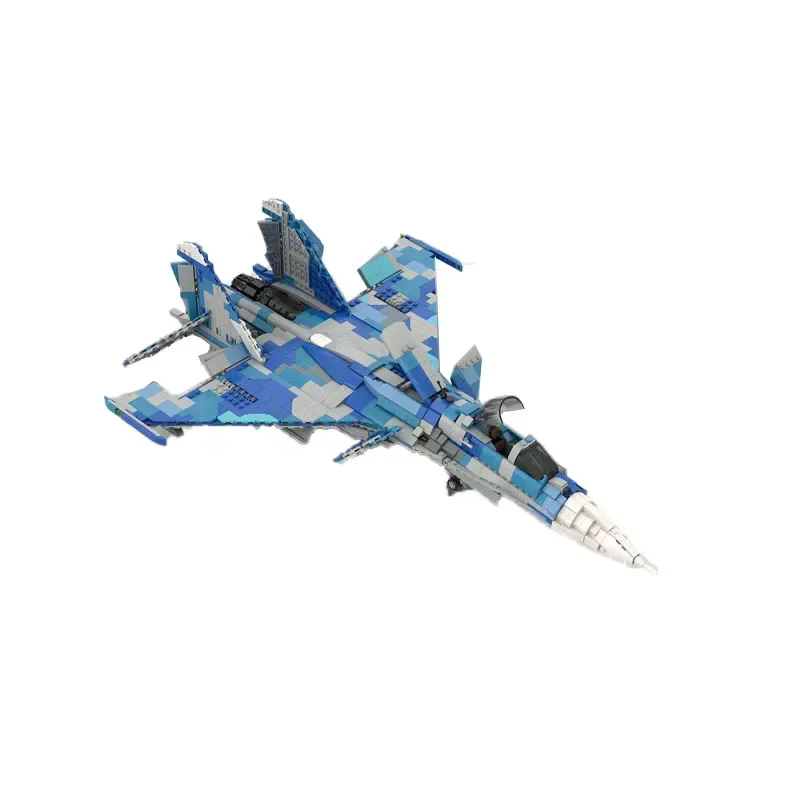 Latający pancernik MOC- 190117   Samolot SU-33D - 1:34 Zabawkowy model z klocków konstrukcyjnych 1973 SZTUK DIY Prezent świąteczny dla dzieci