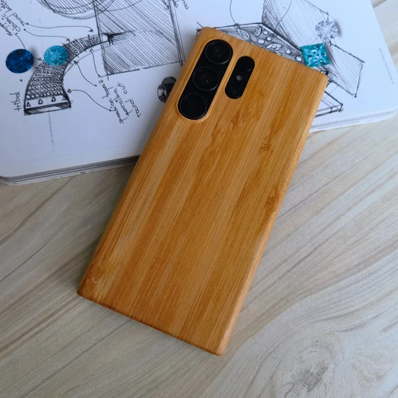 Per Samsung Galaxy s23 ultra Walnut Cherry Wood palissandro Bamboo Cover posteriore in legno per Samsung s23 ultra s23plus