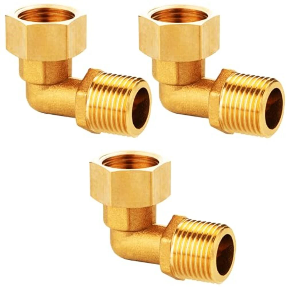 

90 Degree Angle Brass Fitting 90 Degree Fitting Brass Fitting 360 Degree Rotation Flexible Installation O-ring Seal