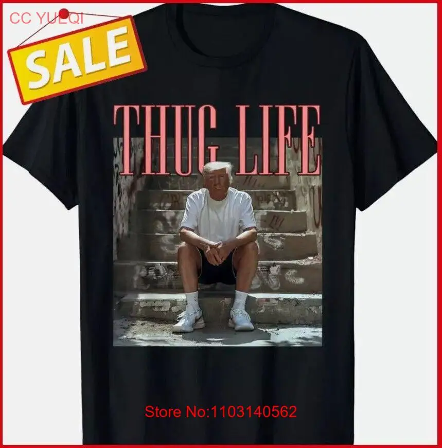 Donald Trump Friends Thug Life Trump Mug Shot Funny T-Shirt S-5XL