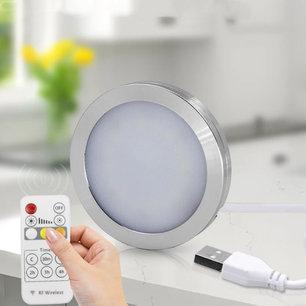 

LED USB 5V LED Under Cabinet Light Remote Control Model Cabinet Display Case Shelf Counter Lighting Spot Lamp Interior Lights
