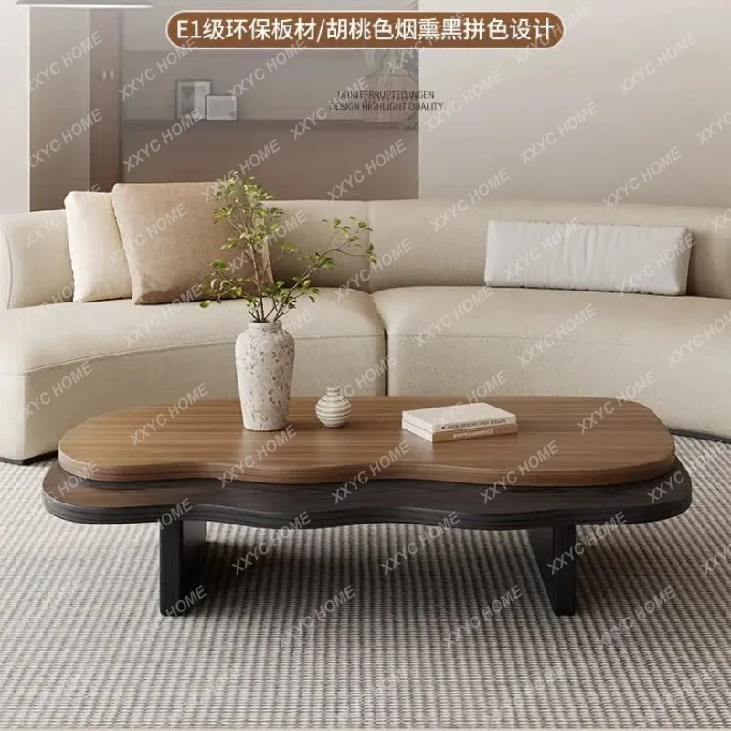 XX Chinese and ancient style coffee table combination living room home special-shaped retro high-end solid wood tea table