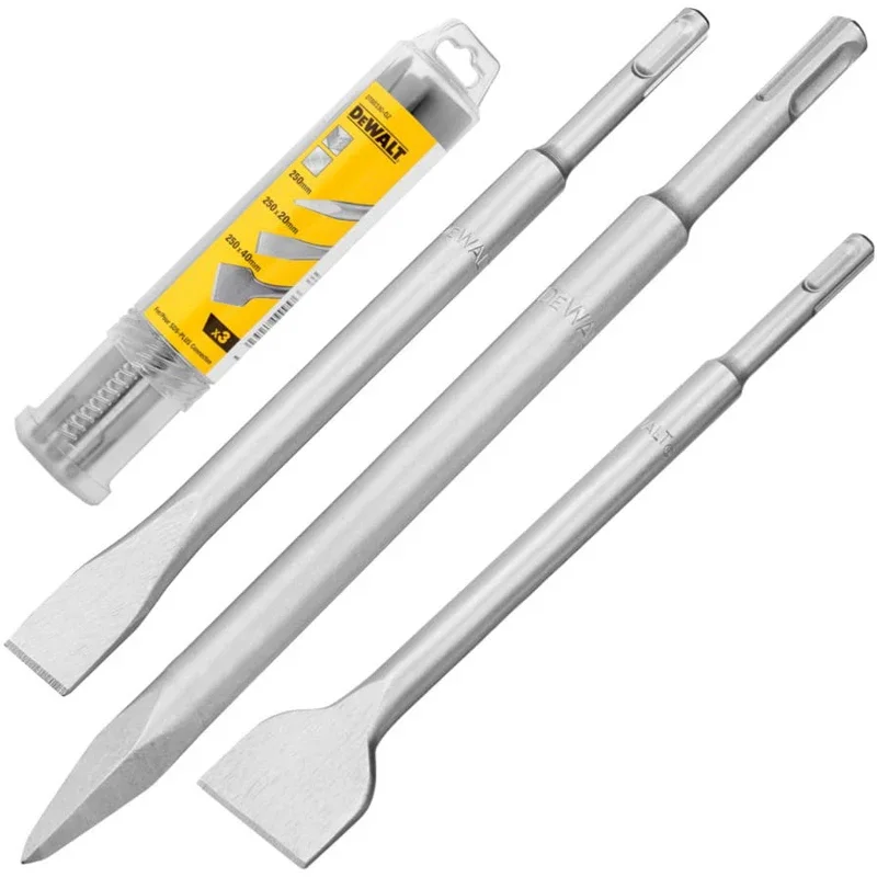 DEWALT DT60330 Chisel Set Pour SDS-Plus Connection 250MM Blade Material Alloy Steel Power Tool Accessories DT60330-QZ