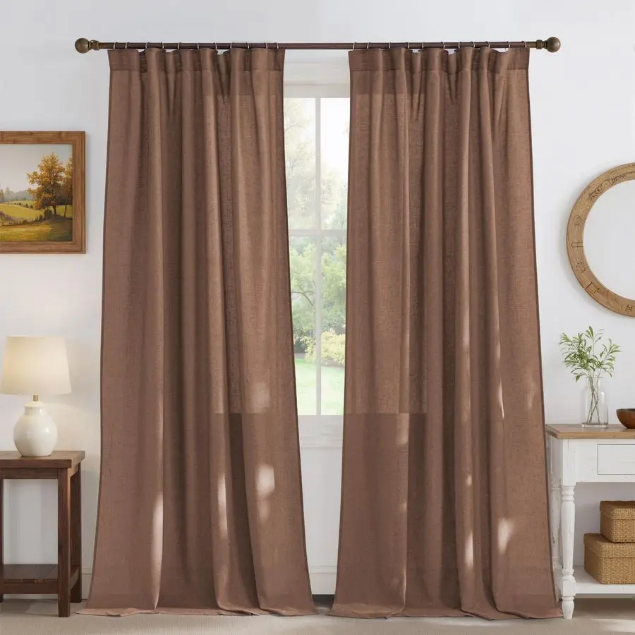 Thick Linen Semi Sh… - image