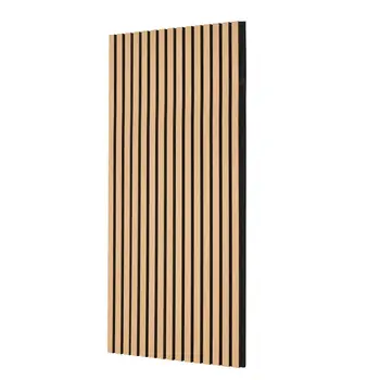 4 stuks houten latten akoestische panelen 23,6 x 47,2 inch voor moderne wanddecoratie licht eiken