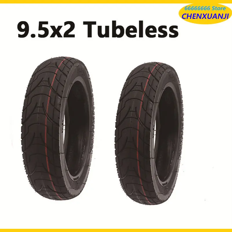 9.5x2 Tubeless Tire for Xiaomi M365/Pro Series Electric Scooter Upgrade 9.5x2 Widened Thicker Tubeless Tire
