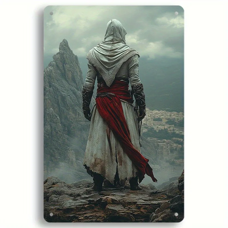 

Vintage Metal Tin Sign - Assassin'S View of Medieval Town, 8x12 Inch Wall Decor for Home, Garage, Club, Restaurant Plaque